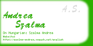 andrea szalma business card
